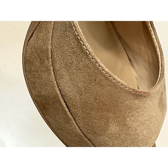 Sun + Stone Faux Suede Platform High Heel Sandals Women’s 9.5 Tan - Picture 10 of 15